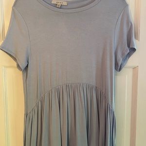 Light blue, flowy t shirt